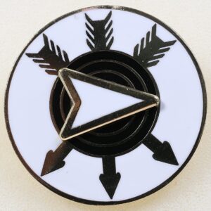 W034 - World Archery Arrowhead Award - White