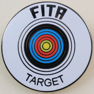 W031 - World Archery Silver Target Award White